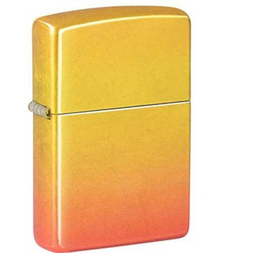 Zippo Feuerzeug Orange Yellow Tumbled Chrome Fusion Zippo Feuerzeug Orange Yellow Tumbled Chrome Fusion