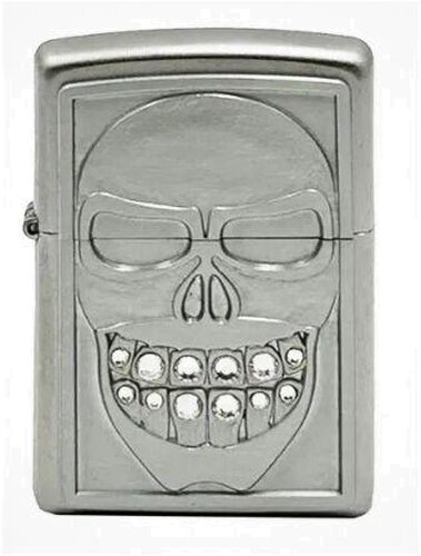 Zippo Feuerzeug Plakette Smiley Satin Finish Zippo Feuerzeug Plakette Smiley Satin Finish