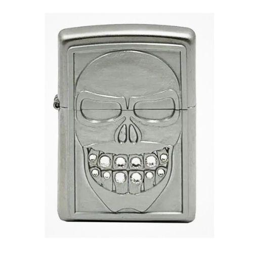Zippo Feuerzeug Plakette Smiley Satin Finish
