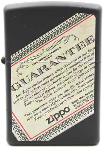 Zippo Feuerzeug Planeta Quarantee