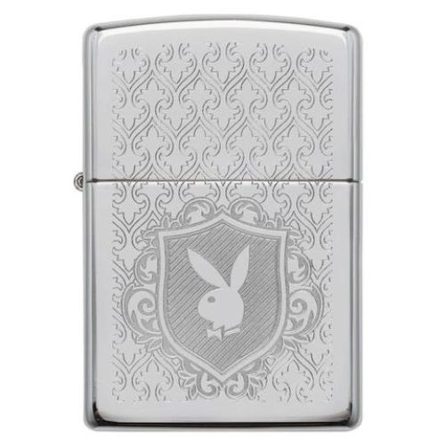 Zippo Feuerzeug Playboy Chrom gelasert