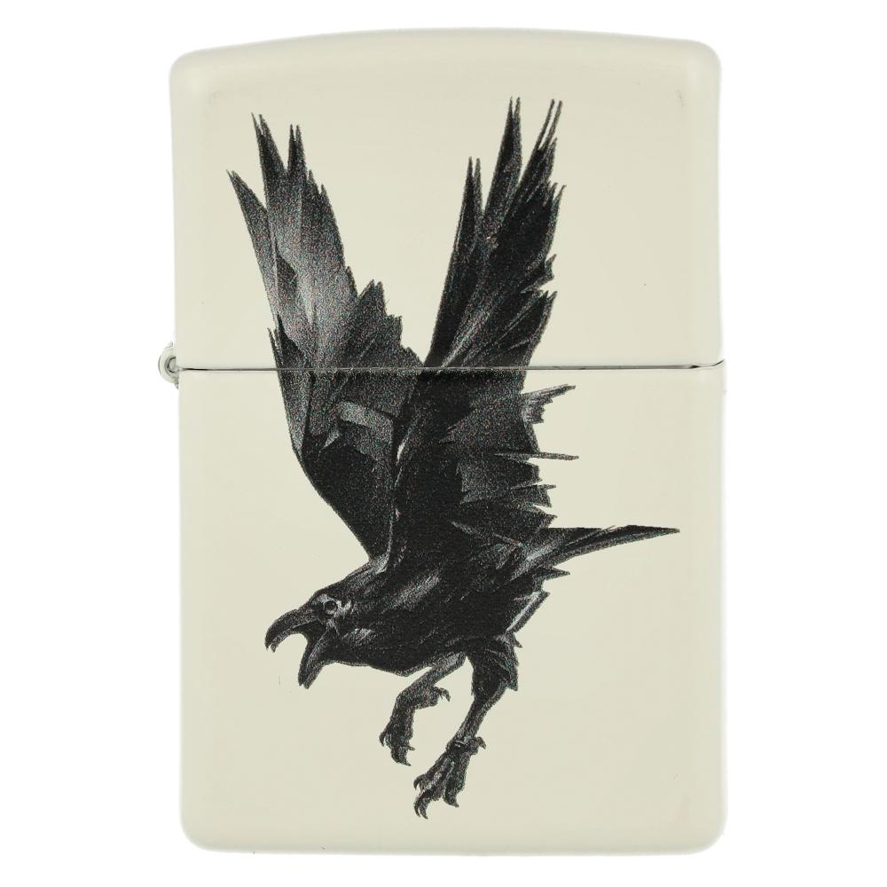 Zippo Feuerzeug Raven weiß matt Zippo Feuerzeug Raven weiß matt