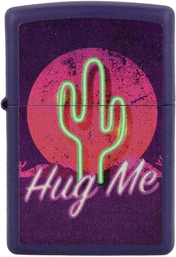 Zippo Feuerzeug Retro Kaktus lila