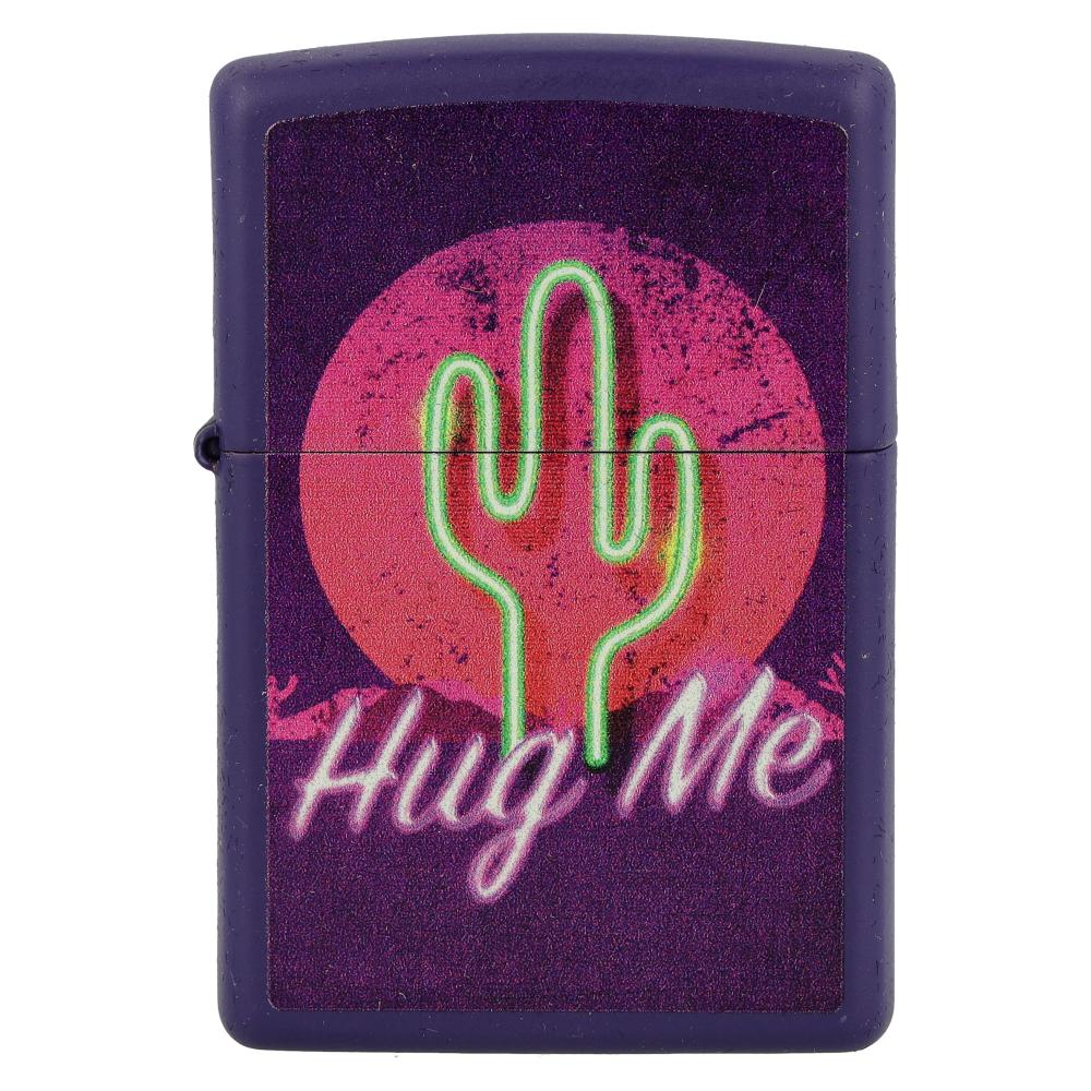 Zippo Feuerzeug Retro Kaktus lila Zippo Feuerzeug Retro Kaktus lila