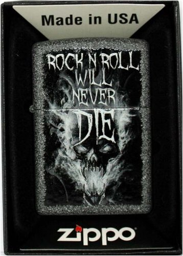 Zippo Feuerzeug Rock N Roll Will Never Die Zippo Feuerzeug Rock N Roll Will Never Die