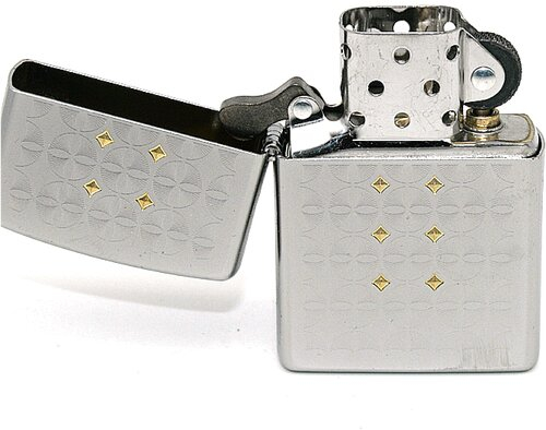 Zippo Feuerzeug Sand Dollar Pattern Satin Chrom