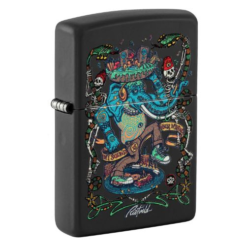 Zippo Feuerzeug Schwarz color 540 Rick Rietveld Glow in the Dark Zippo Feuerzeug Schwarz color 540 Rick Rietveld Glow in the Dark