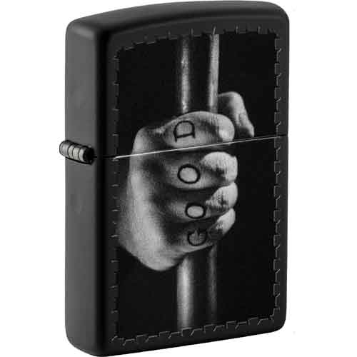 Zippo Feuerzeug schwarz color beidseitig Good Evi Zippo Feuerzeug schwarz color beidseitig Good Evi