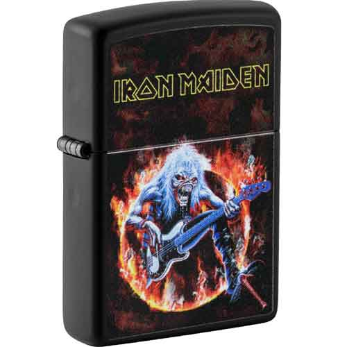 Zippo Feuerzeug schwarz color Iron Maiden Guitar Fire Zippo Feuerzeug schwarz color Iron Maiden Guitar Fire