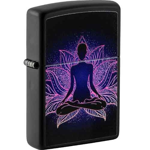 Zippo Feuerzeug schwarz color Spiritual Design Glow in the Dark Zippo Feuerzeug schwarz color Spiritual Design Glow in the Dark