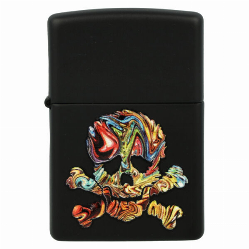 Zippo Feuerzeug Skull Design Schwarz