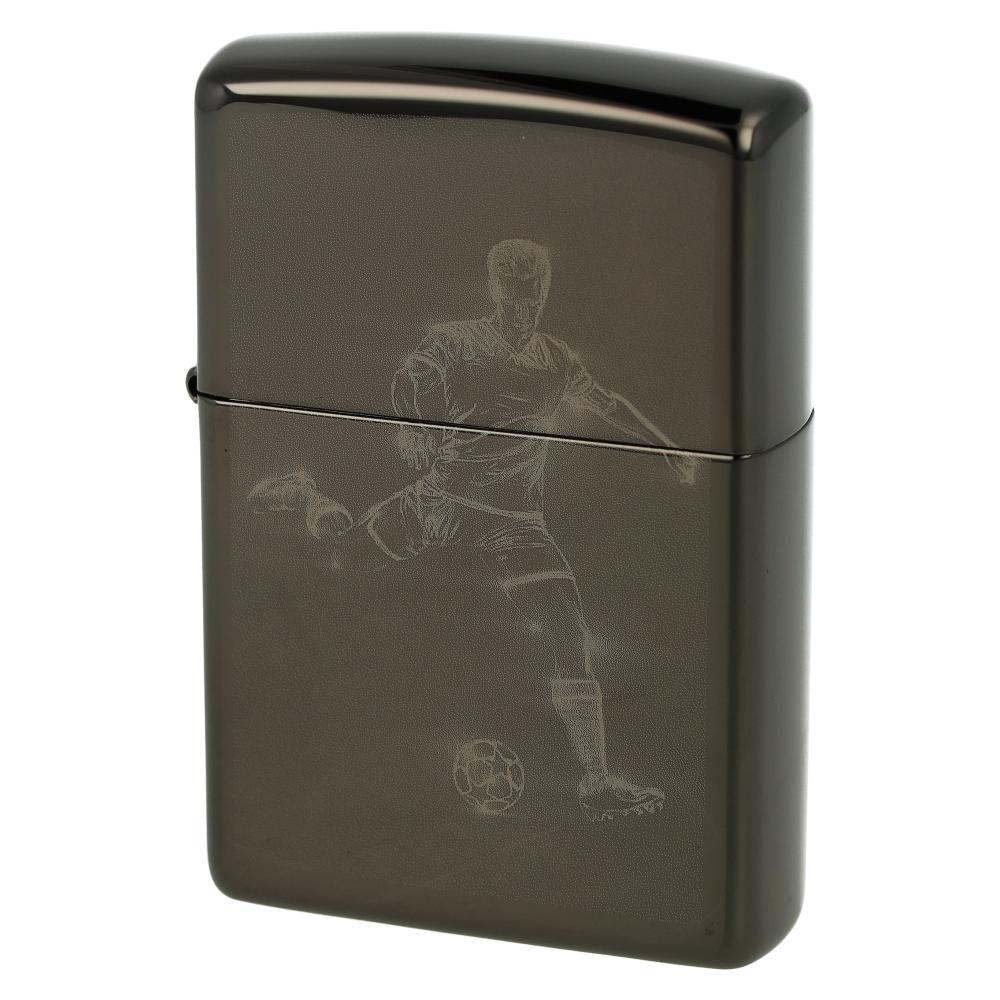 Zippo Feuerzeug Soccer Player in Action ebony