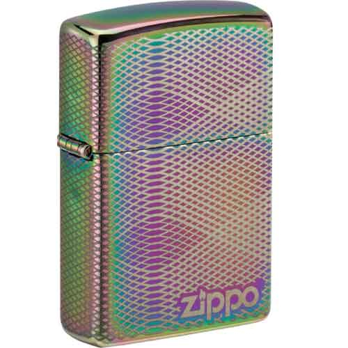 Zippo Feuerzeug Specturm gelasert Illusuion Line 8seitig gelasert Zippo Feuerzeug Specturm gelasert Illusuion Line 8seitig gelasert
