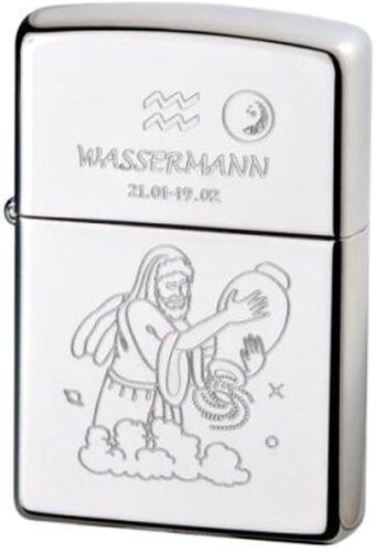 Zippo-Feuerzeug Sternzeichen Wassermann Zippo-Feuerzeug Sternzeichen Wassermann