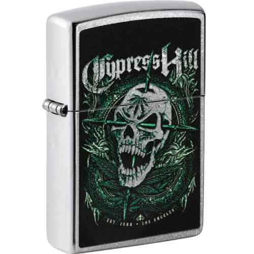 Zippo Feuerzeug street chrom color Cypress Hill Zippo Feuerzeug street chrom color Cypress Hill