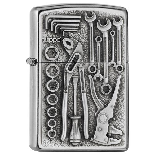 Zippo Feuerzeug street chrome Plakette Toolbox 2007114 Zippo Feuerzeug street chrome Plakette Toolbox 2007114