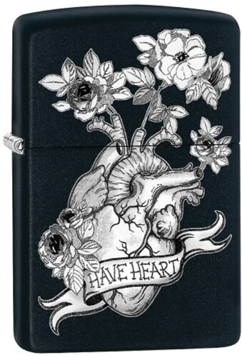 Zippo Feuerzeug Tattoo Heart Floral 