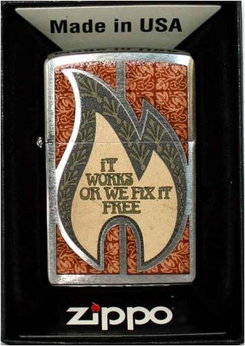 Zippo Feuerzeug Trading Card - It works or we fix it free