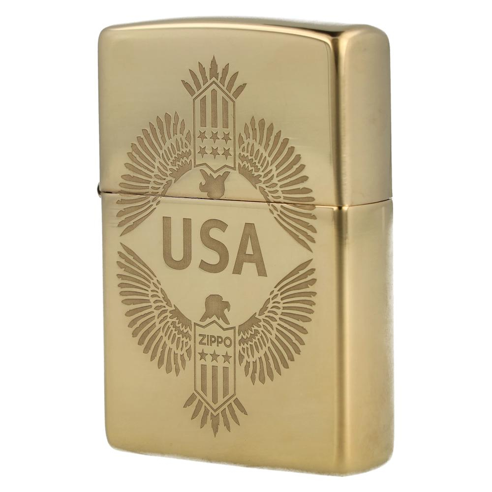 Zippo Feuerzeug USA messing poliert Zippo Feuerzeug USA messing poliert
