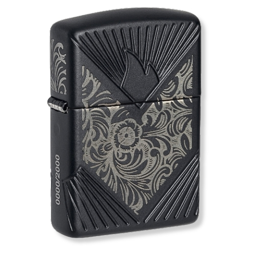 Zippo Feuerzeug Venetian 2024 Collectible of the Year 60007131 Matt Schwarz Zippo Feuerzeug Venetian 2024 Collectible of the Year 60007131 Matt Schwarz