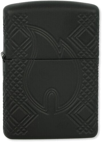 Zippo Feuerzeug Zippo Flame Armor Black Matte