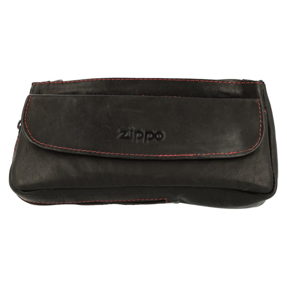 Zippo Leder Pfeifentasche Schwarz Zippo Leder Pfeifentasche Schwarz