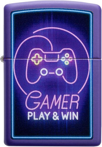ZIPPO lila matt Gamer Play and Win
