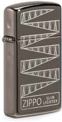 Zippo Slim Feuerzeug black ice Anniversary Colletible Limitiert