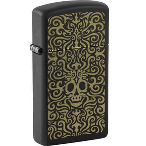 Zippo Slim Feuerzeug Skull Zippo Slim Feuerzeug Skull
