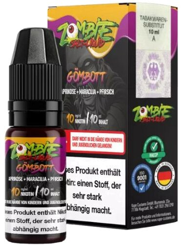 Zombie Nikotinsalz Liquid Gömbott 10mg Zombie Nikotinsalz Liquid Gömbott 10mg
