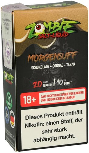 Zombie Nikotinsalz Liquid Morgensuff 20mg Zombie Nikotinsalz Liquid Morgensuff 20mg