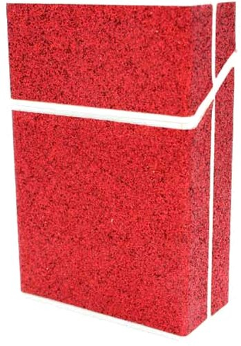 Zorr Zigarettenbox Kunststoff Glitter Rot Zorr Zigarettenbox Kunststoff Glitter Rot