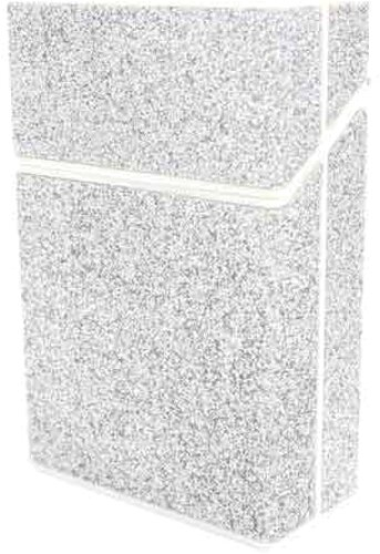 Zorr Zigarettenbox Kunststoff Glitter Silver Zorr Zigarettenbox Kunststoff Glitter Silver