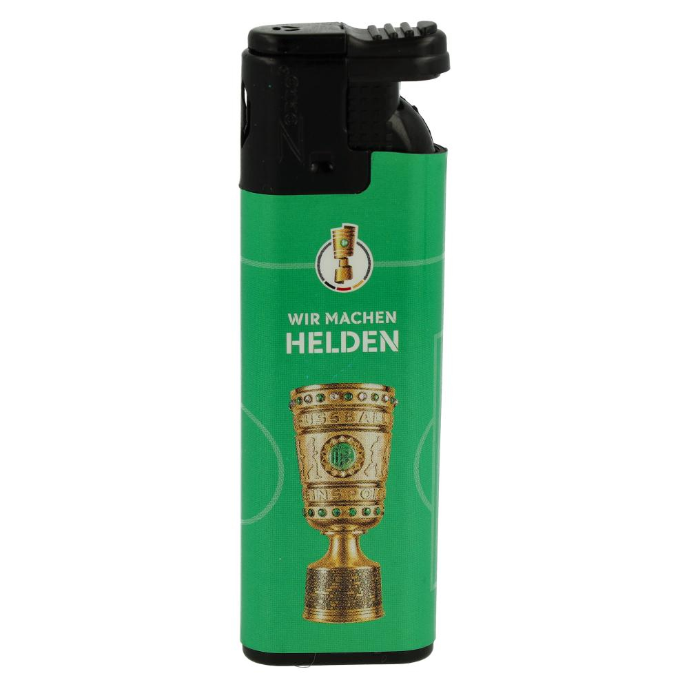 Zorro Juicy DFB-Pokal Feuerzeug grün Wir machen Helden Zorro Juicy DFB-Pokal Feuerzeug grün Wir machen Helden