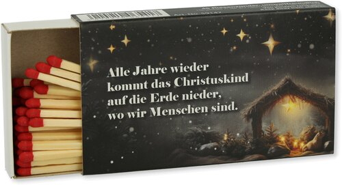 Zündhölzer Weihnachtslieder Alle Jahre wieder 1x45 Stück Nr.5
