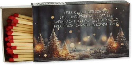 Zündhölzer Weihnachtslieder Leise rieselt der Schnee 1x45 Stück Nr.1