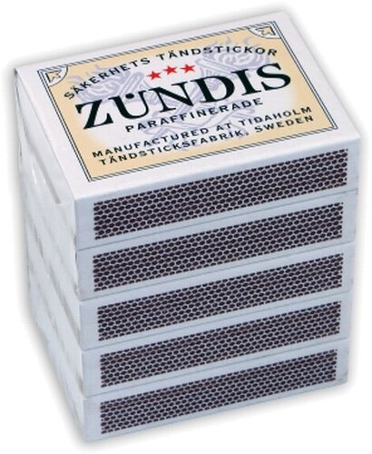 Zündis Anzünder für Pfeifen 5x50 Stück