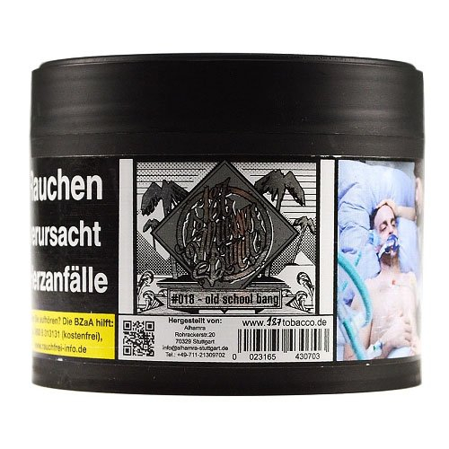 187 Old School Bang Shisha Tabak 200g 187 Old School Bang Shisha Tabak 200g