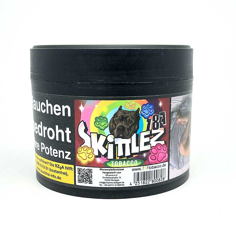 187 Skittlez 200g Shisha Tabak 187 Skittlez 200g Shisha Tabak
