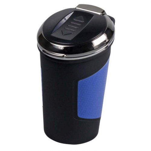 Aschenbecher fürs Auto mit USB und Anzünder Silber Aschenbecher fürs Auto mit USB und Anzünder Silber