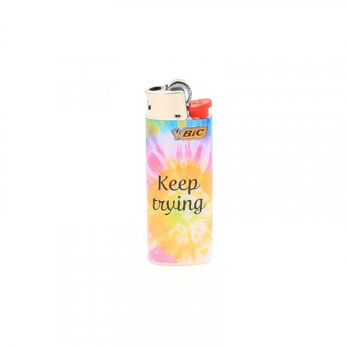 BIC Feuerzeug Mini Tie Dye KEEP TRYING BIC Feuerzeug Mini Tie Dye KEEP TRYING