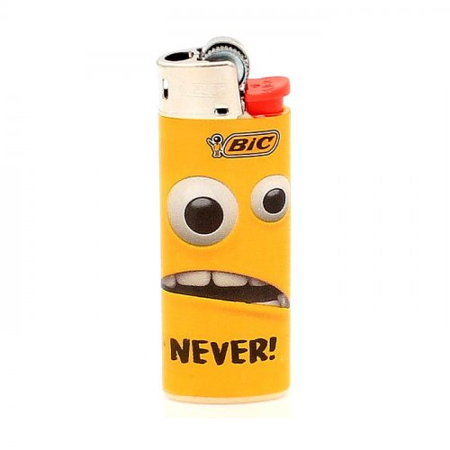 BIC Feuerzeug Mini Yellow Mouth NEVER! BIC Feuerzeug Mini Yellow Mouth NEVER!