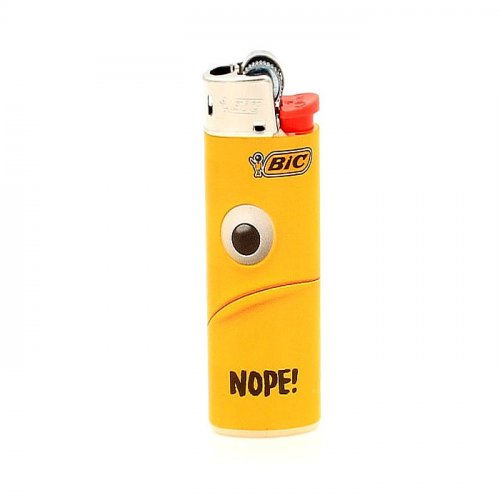 BIC Feuerzeug Mini Yellow Mouth NOPE! BIC Feuerzeug Mini Yellow Mouth NOPE!