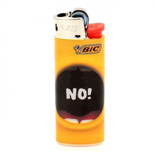 BIC Feuerzeug Mini Yellow Mouth NO! BIC Feuerzeug Mini Yellow Mouth NO!