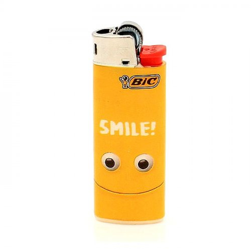 BIC Feuerzeug Mini Yellow Mouth SMILE! BIC Feuerzeug Mini Yellow Mouth SMILE!