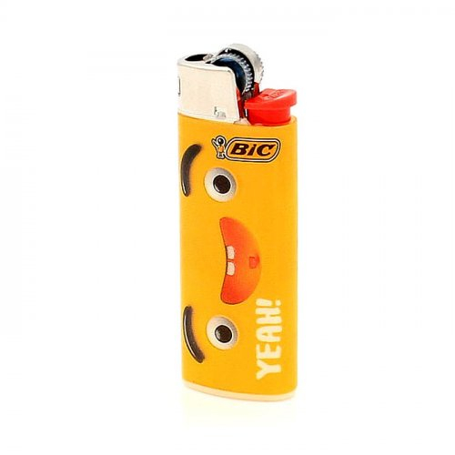 BIC Feuerzeug Mini Yellow Mouth YEAH! BIC Feuerzeug Mini Yellow Mouth YEAH!