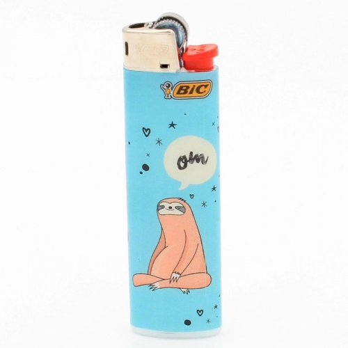 BIC Feuerzeug Slim Faultier OM 3v8 BIC Feuerzeug Slim Faultier OM 3v8