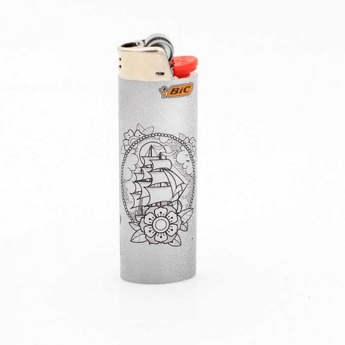 BIC Feuerzeug Tatto Segelschiff 6v8 BIC Feuerzeug Tatto Segelschiff 6v8