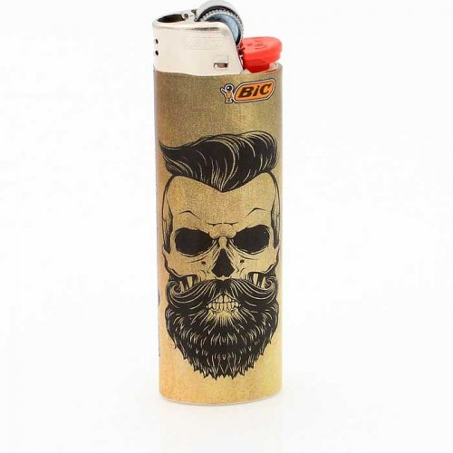 BIC Feuerzeug Tatto Skull and Beard 5v8 BIC Feuerzeug Tatto Skull and Beard 5v8
