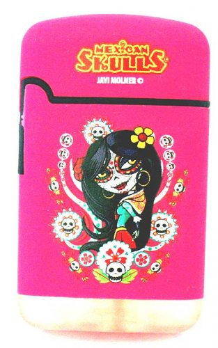 Mexican Skulls Easy Torch 8 Jet Feuerzeug Catrinas Pink Mexican Skulls Easy Torch 8 Jet Feuerzeug Catrinas Pink